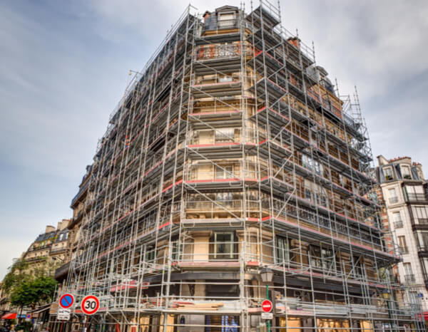 N Mark for facade scaffolding