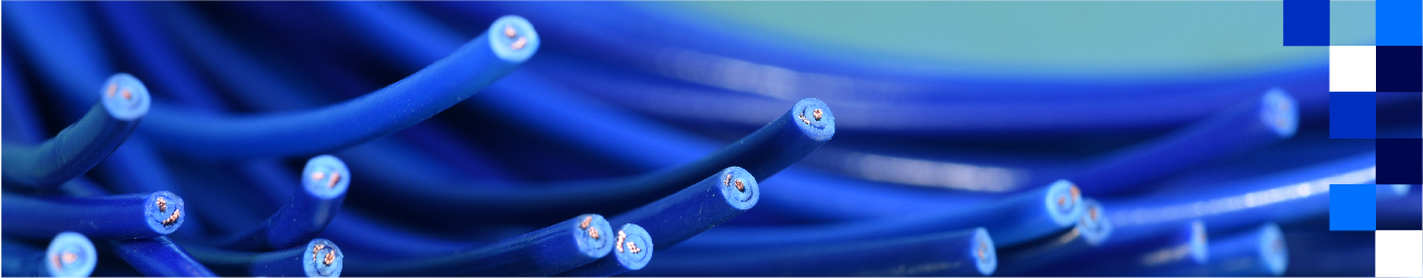 Colourful cables showing the inside of each one.